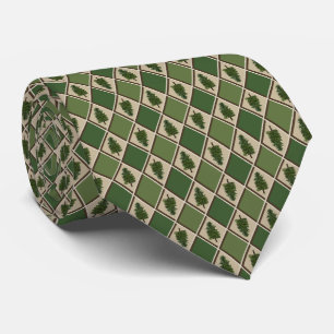 Pine Trees and Harlequin Neck Tie