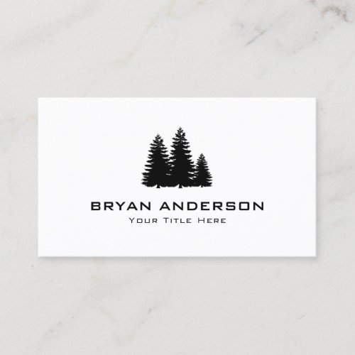 Pine Trees Business Card