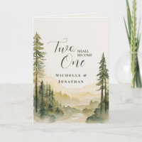 Pine Trees Christian Bible Wedding Congratulation