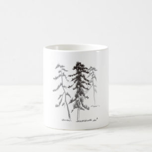 Pine trees coffee mug