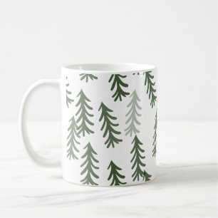 Pine trees coffee mug