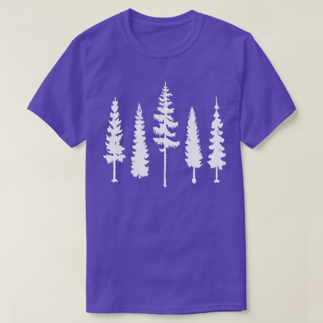 Pine trees forest 1 T-Shirt (Design Front)