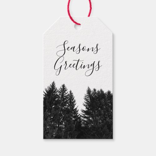 Pine trees Gift Tag