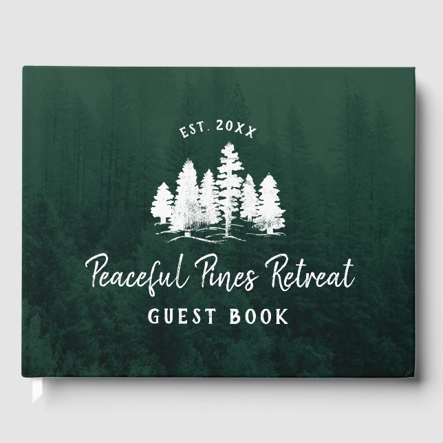 Pine Trees Green Guest House Vacation Rental Home Guest Book (Front)