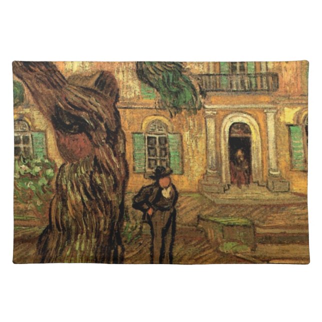 Pine Trees in Saint-Paul by Vincent van Gogh Cloth Placemat (Front)