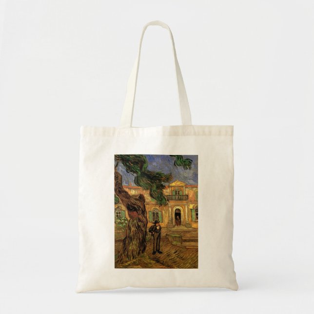 Pine Trees in Saint-Paul by Vincent van Gogh Tote Bag (Front)