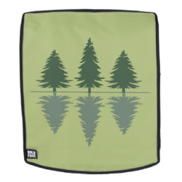 Pine trees Into the forest  Backpack