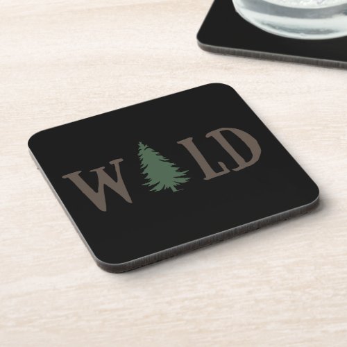 Pine trees Into the forest  Beverage Coaster