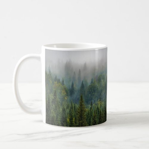 Pine trees Into the forest  Coffee Mug