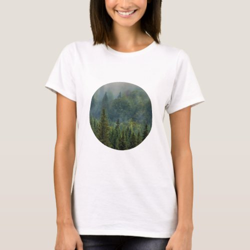 Pine trees Into the forest  T_Shirt