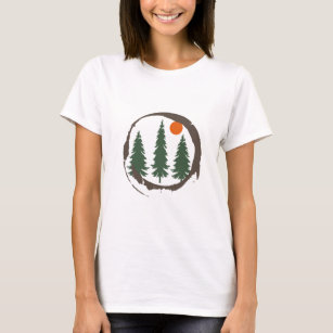 Pine trees Into the forest  T-Shirt