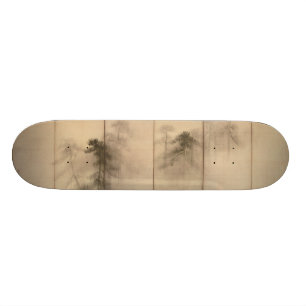 Pine Trees Left Hand Screen by Hasegawa Tohaku Skateboard Deck
