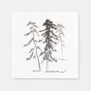 Pine trees napkins