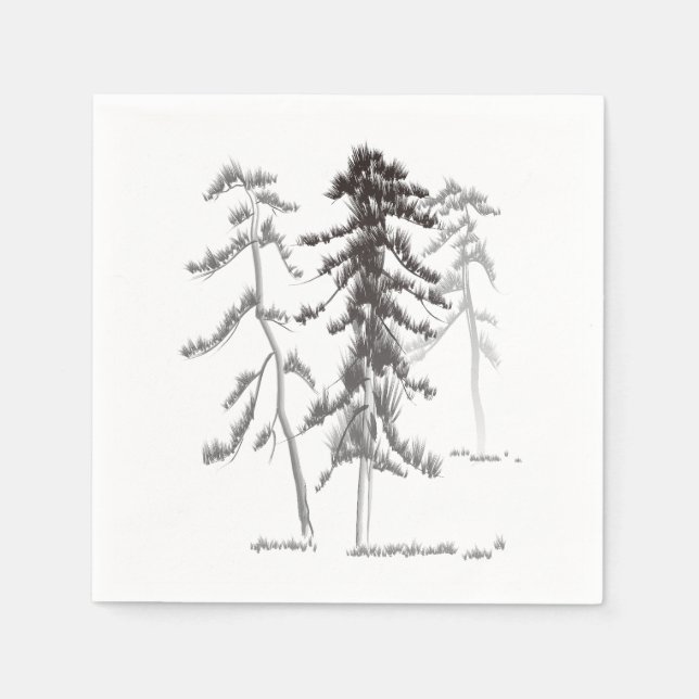 Pine trees napkins (Front)
