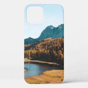 PINE TREES NEAR LAKE iPhone 12 CASE