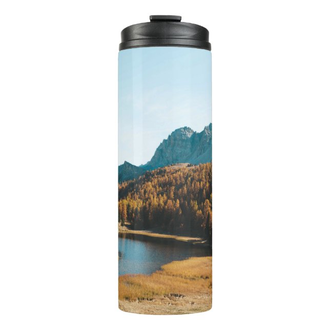 PINE TREES NEAR LAKE THERMAL TUMBLER (Front)