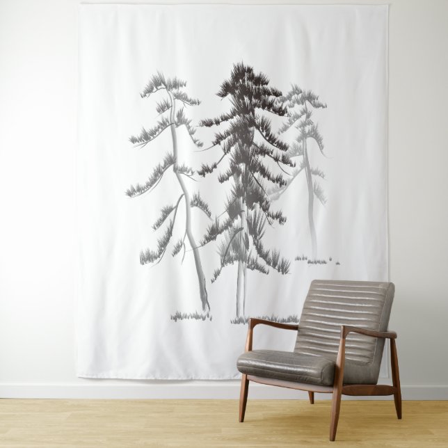 Pine trees tapestry (In Situ)