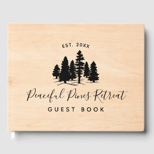 Pine Trees Wood Guest House Vacation Rental Home Guest Book