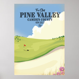 Pine Valley Camden County New Jersey USA Golf Poster