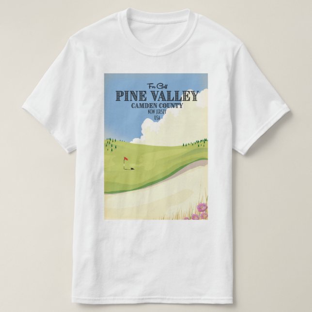 Pine Valley Camden County New Jersey USA Golf T-Shirt (Design Front)