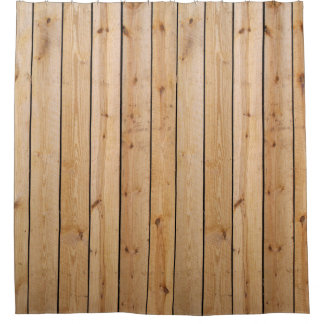 Pine Wood Boards Shower Curtain