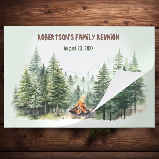 Pine Wood Forest Campfire Tearaway Paper Placemats (Pine Wood Forest Campfire Tearaway Paper Placemats)