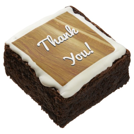 Pine Wood II Faux Wooden Texture Brownie (Angled)
