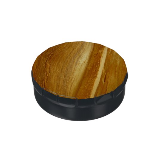 Pine Wood II Faux Wooden Texture Candy Tin (Side)