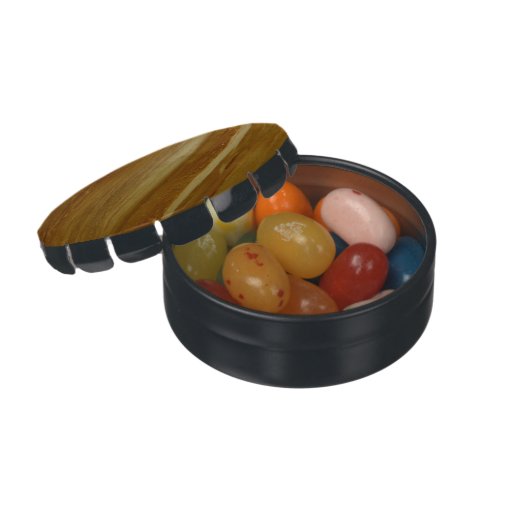 Pine Wood II Faux Wooden Texture Candy Tin (Opened)