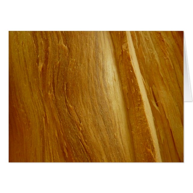 Pine Wood II Faux Wooden Texture Card (Front Horizontal)