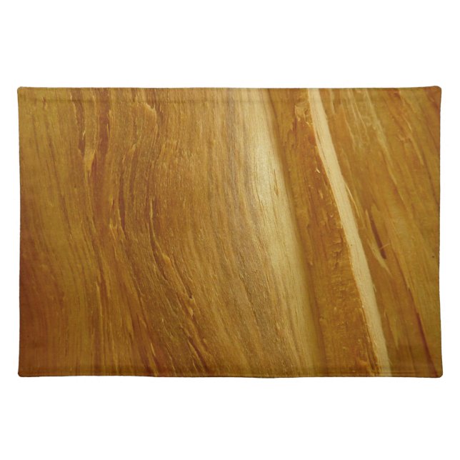 Pine Wood II Faux Wooden Texture Cloth Placemat (Front)