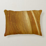 Pine Wood II Faux Wooden Texture Decorative Pillow