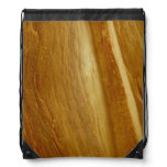 Pine Wood II Faux Wooden Texture Drawstring Bag
