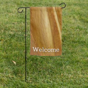 Pine Wood II Faux Wooden Texture Garden Flag