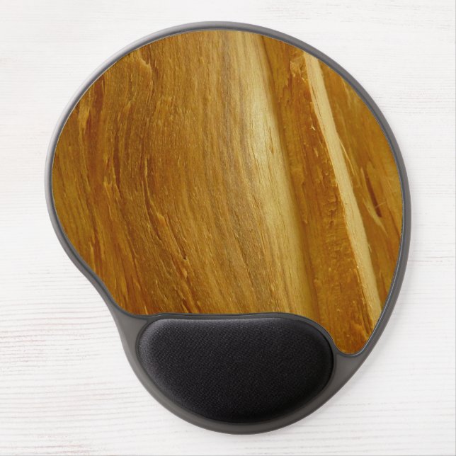 Pine Wood II Faux Wooden Texture Gel Mouse Pad (Front)