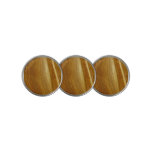 Pine Wood II Faux Wooden Texture Golf Ball Marker