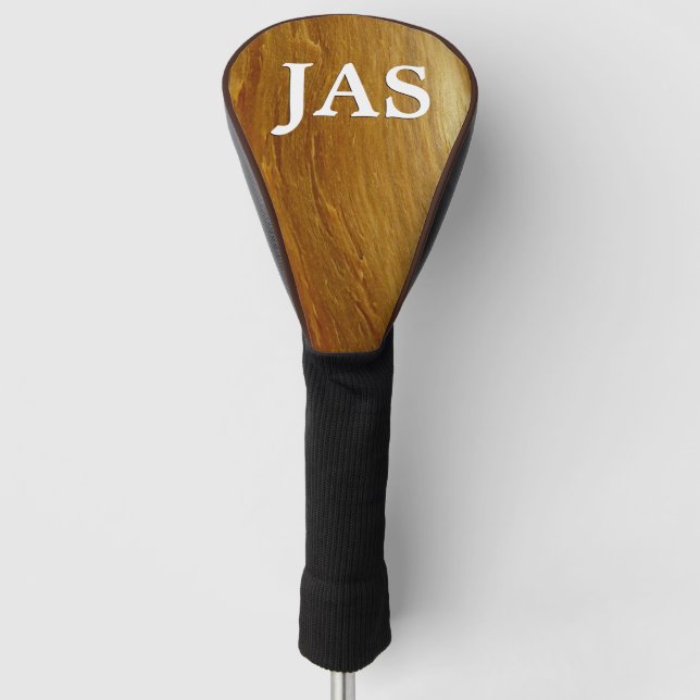 Pine Wood II Faux Wooden Texture Golf Head Cover (Front)