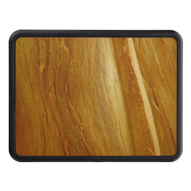 Pine Wood II Faux Wooden Texture Hitch Cover (Front)