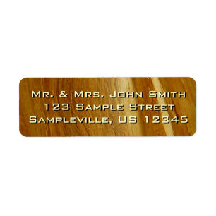 Pine Wood II Faux Wooden Texture Label