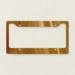 Pine Wood II Faux Wooden Texture License Plate Frame