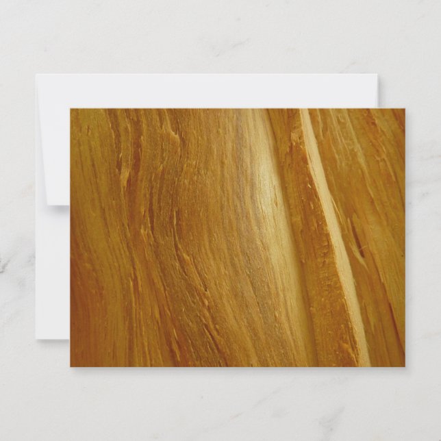 Pine Wood II Faux Wooden Texture Note Card (Front)