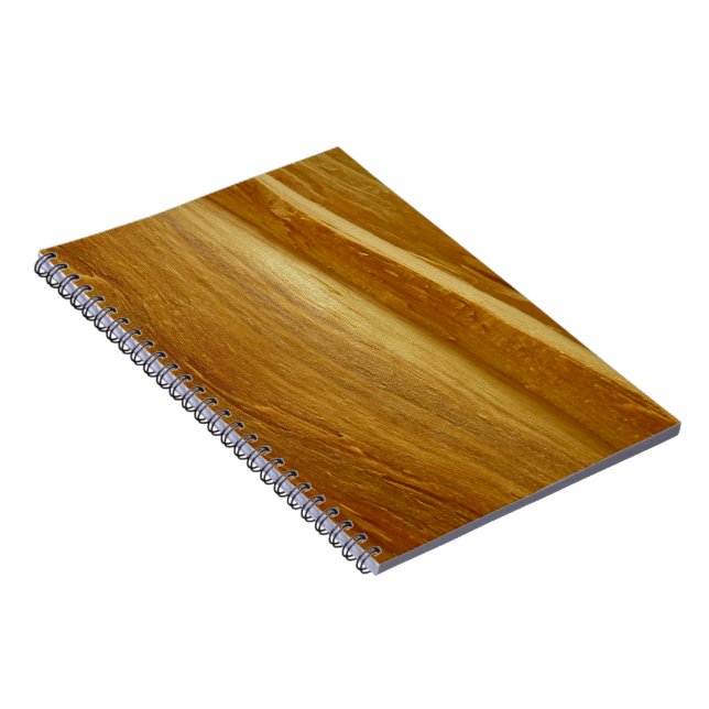 Pine Wood II Faux Wooden Texture Notebook (Right Side)