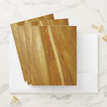Pine Wood II Faux Wooden Texture Pocket Folder