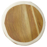 Pine Wood II Faux Wooden Texture Sugar Cookie