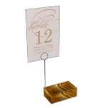 Pine Wood II Faux Wooden Texture Table Card Holder