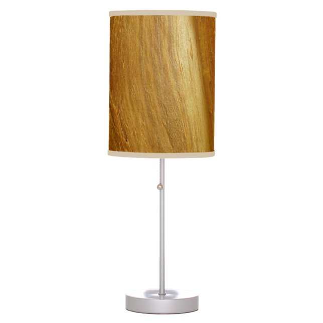 Pine Wood II Faux Wooden Texture Table Lamp (Front)