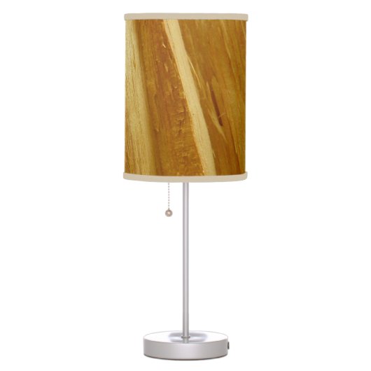 Pine Wood II Faux Wooden Texture Table Lamp (Right)