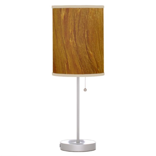Pine Wood II Faux Wooden Texture Table Lamp (Left)