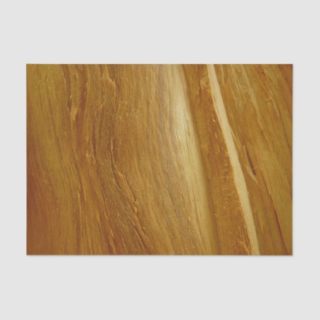 Pine Wood II Faux Wooden Texture Tissue Paper (Front)