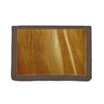 Pine Wood II Faux Wooden Texture Tri-fold Wallet